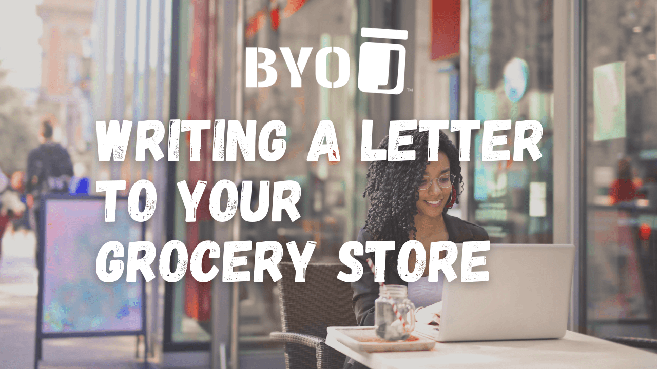 writing a letter to grocery store